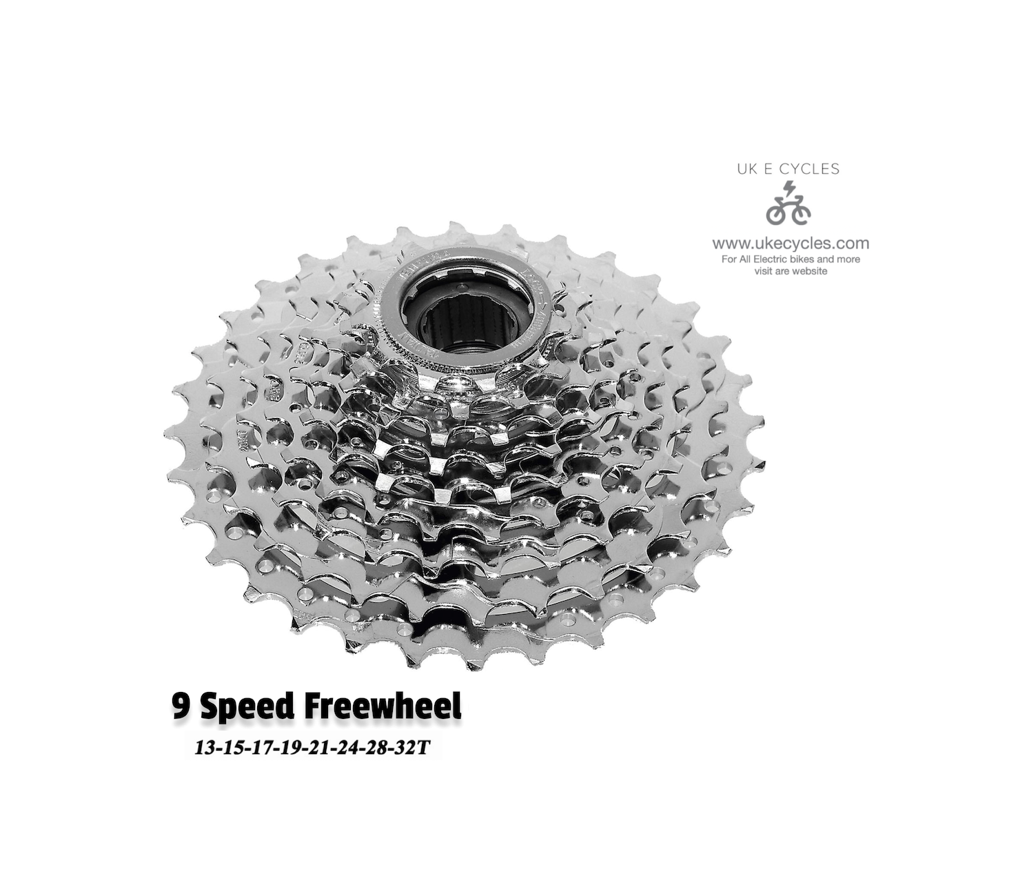 9 Speed Freewheel - 13 - 32T Sprockets - Screw Fixing