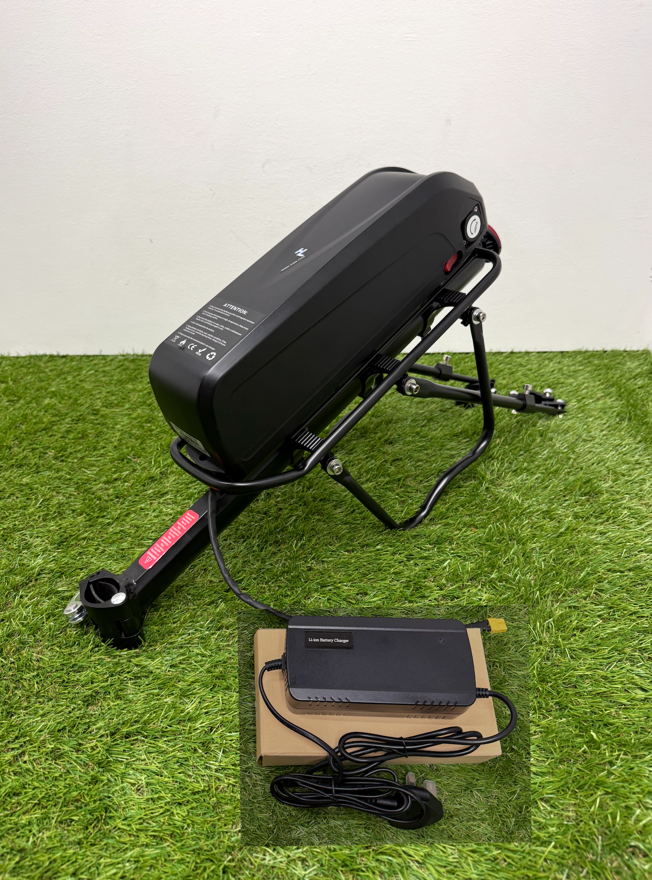 48v 14ah Li-ion Ebike Battery Electric Bike with 2a charger On Rear Rack
