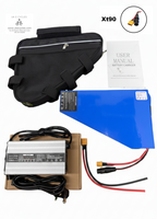 72v 25ah Triangle Li-ion Ebike Battery Electric Bike with 4a charger Soft Case