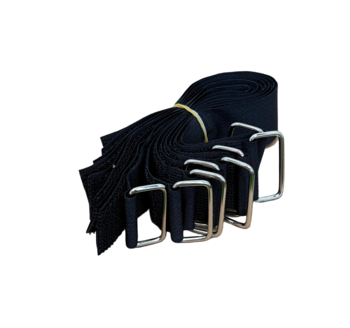 Triangle E Bike Battery Straps Heavy Duty Buckle Lithium Pack Hock & Loop (x8)