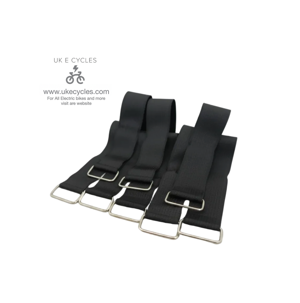 Triangle E Bike Battery Straps Heavy Duty Buckle Lithium Pack Hock & Loop (x8)