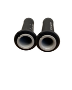 Universal Domino Black Grey XM2 Motorcycle Race Grips Track Pair