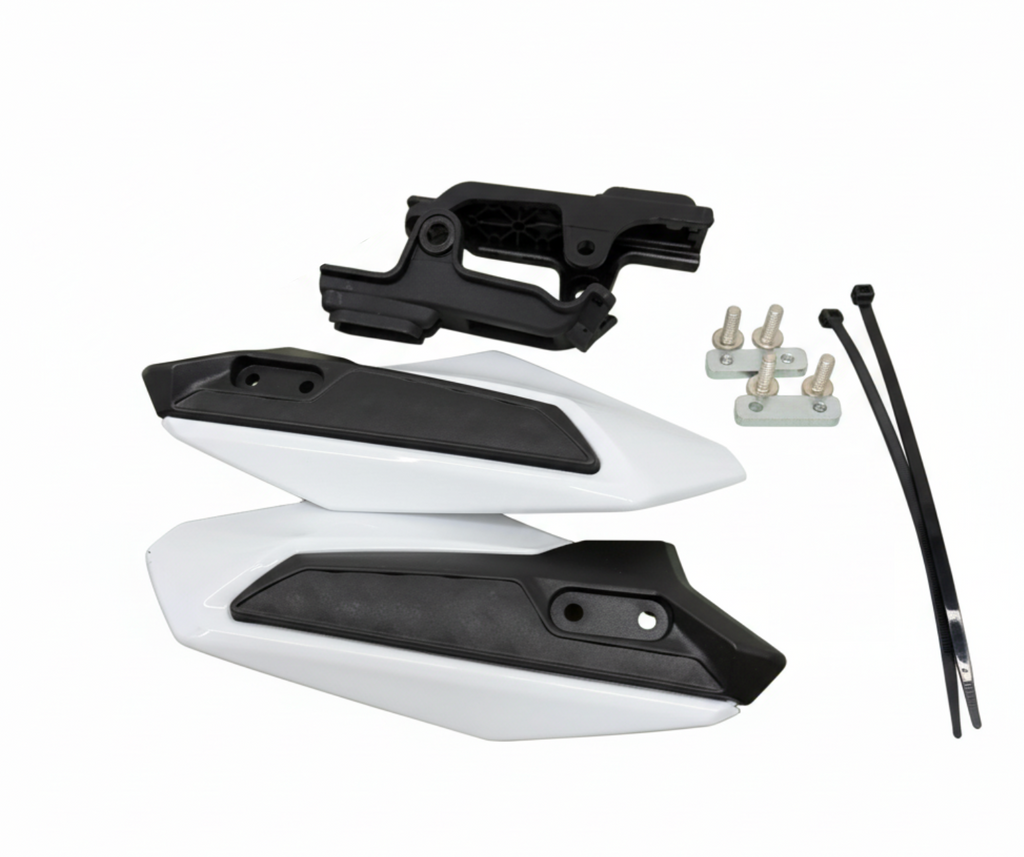 Surron Ultra Bee White Handguards / Wind Guard Hand Cover With Brackets