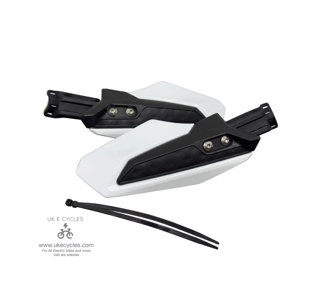 Surron Ultra Bee White Handguards / Wind Guard Hand Cover With Brackets